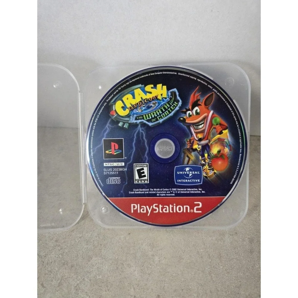 Sony Video Game Unisex OS Blue Crash Bandicoot The Wrath of Cortex PS2 Retro